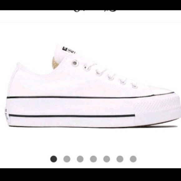 Platform Converse All Star Chuck Taylor LIFT Athletic Sneaker Shoe White Women 7 - Picture 7 of 12